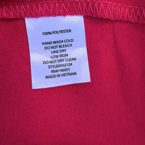 Monteau Cherry Red Cut-Out Tiered Midi Dress | size Small - Picture 8 of 9